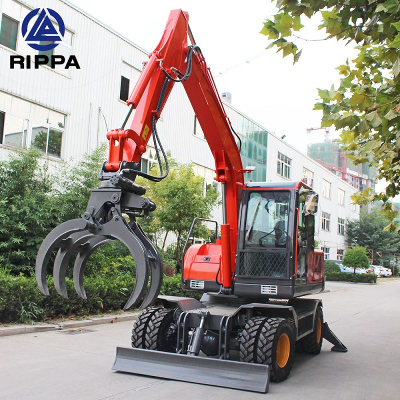 Rippa wheeled excavator, powerful and efficient
